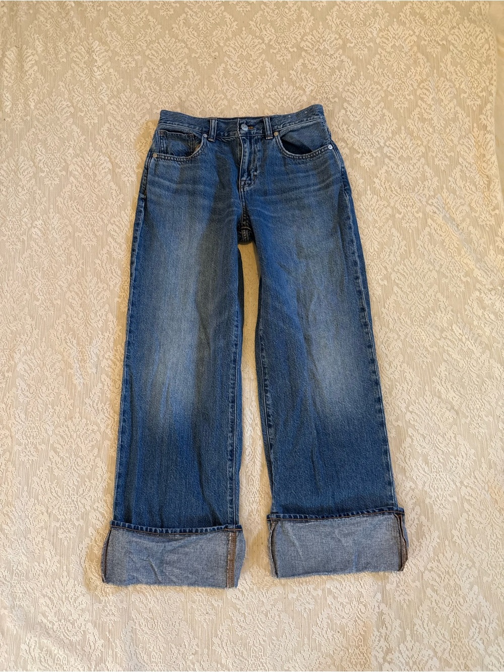 Madewell super wide leg jeans in fannin wash - Picture 2 of 12